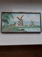 Porceleyne fles Cloisonné Tegel - Molens., Antiek en Kunst, Antiek | Wandborden en Tegels, Ophalen of Verzenden