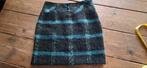 Winter rokje. Promiss maat 38. Grijs/turqoise/geel., Kleding | Dames, Rokken, Maat 38/40 (M), Promiss, Overige kleuren, Ophalen of Verzenden