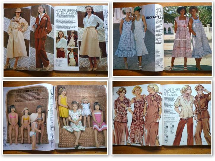 Knip september 1977 en Knip april 1978 - mooie vintage, Hobby en Vrije tijd, Kledingpatronen, Gebruikt, Overige typen, Vrouw, Knipmode