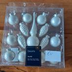 Off white mini kerstballen met piek van Decoris, Diversen, Kerst, Ophalen of Verzenden, Nieuw