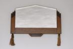 ✅ Wandspiegel ART DECO eiken coromandel ca. 1930, Ophalen of Verzenden, Rechthoekig, 50 tot 100 cm, Minder dan 100 cm