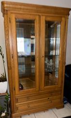 Vitrinekast blank eiken, Huis en Inrichting, Ophalen, Gebruikt