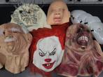 10 Halloween spooktocht maskers - in 1 koop, Verzenden, Gebruikt, Halloween of Griezel