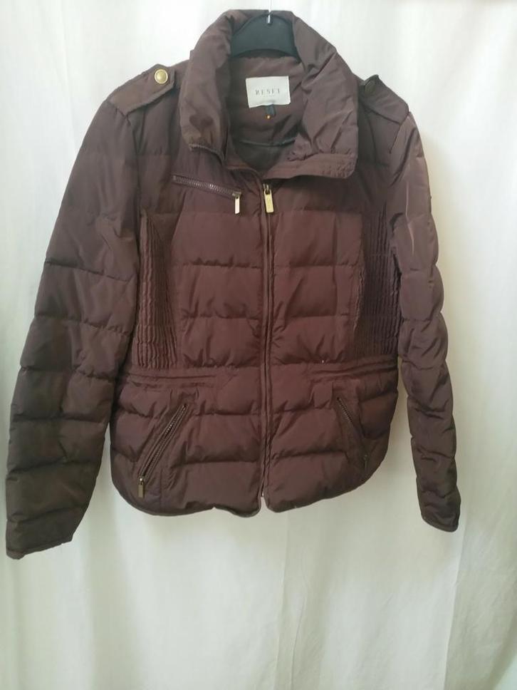 Chocolade bruine dons jas van RESET in maar  44 ., Kleding | Dames, Jassen | Winter, Gedragen, Maat 42/44 (L), Bruin, Ophalen of Verzenden