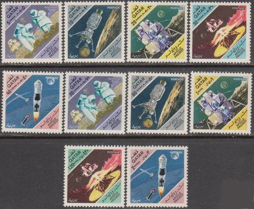 Qatar Michel 302/311 Apollo Maanlanding Programma 1967, Postzegels en Munten, Postzegels | Azië, Postfris, Midden-Oosten, Verzenden