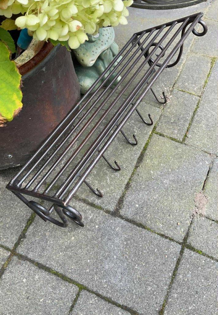 Prachtige metalen kapstok, Huis en Inrichting, Woonaccessoires | Kapstokken, Zo goed als nieuw, Wandkapstok, Minder dan 100 cm