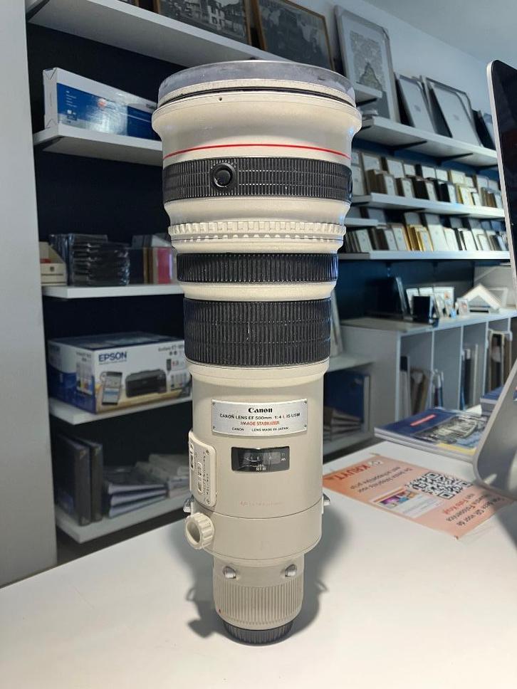 Canon 500mm F4 L IS USM, Audio, Tv en Foto, Fotografie | Lenzen en Objectieven, Gebruikt, Toebehoren, Ophalen