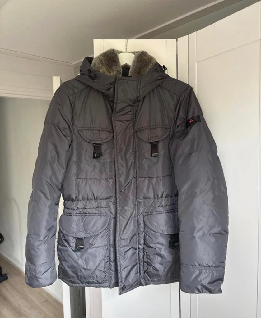 Peuterey Aiptek fur parka, Kleding | Heren, Jassen | Winter, Zo goed als nieuw, Maat 46 (S) of kleiner, Blauw, Ophalen