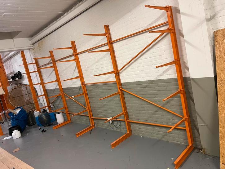 Nette draagarmstelling hout opslag stelling rek magazijn ️, Doe-het-zelf en Verbouw, Hout en Planken, Pallet, Overige houtsoorten