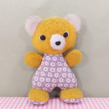 Vintage beer teddybeer retro beertje  knuffelbeer jaren 70 beschikbaar voor biedingen