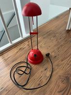 Rode Bureaulamp, Huis en Inrichting, Lampen | Tafellampen, Ophalen, Gebruikt, Metaal, Minder dan 50 cm