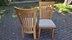 Eettafel stoelen 4st licht Eiken, Huis en Inrichting, Stoelen, Ophalen, Hout, Gebruikt, Overige kleuren