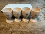 Houten eierdopjes met doos (4x), Ophalen of Verzenden, Nieuw