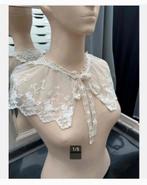 Antieke Kanten Kraag met Strik voorzijde, mooie achterzijde, Antiek en Kunst, Ophalen of Verzenden