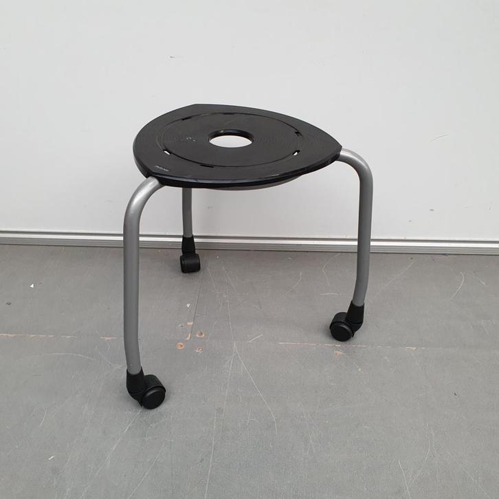 Ahrend 262 kunststof schoolkrukken verrijdbaar - zwart - zi, Huis en Inrichting, Krukjes, Gebruikt