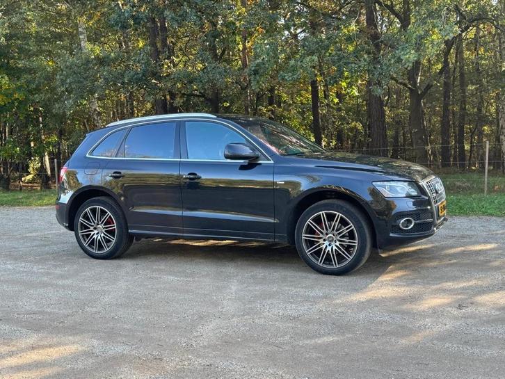 Audi Q5 2.0 Tfsi Quattro S-tronic 2009 Zwart APK t/m juni 26, Auto's, Audi, Particulier, Q5, 4x4, ABS, Airbags, Airconditioning