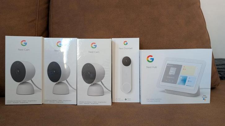 Google Nest Hub + Google indoor camera, Audio, Tv en Foto, Actiecamera's, Zo goed als nieuw, Overige merken, Ophalen