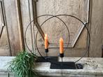 Nieuw set van 2 cirkel ronde kaarsen kandelaars, Ophalen of Verzenden, Nieuw