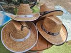 Nieuw - 4 hoeden van riet  ,cowboy., Ophalen of Verzenden, Nieuw, One size fits all
