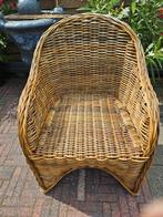 Tuinstoel hout gevlochten, Tuin en Terras, Tuinstoelen, Ophalen, Gebruikt, Hout