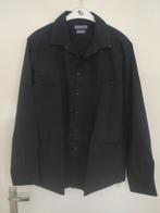 heren overhemd zwart maat 45 slim fit, Ophalen of Verzenden, Zo goed als nieuw, Zwart, Angelo Litrico