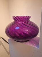 Paarse vaas W.J. Rozendaal voor Kristalunie Maastricht, Ophalen, Overige kleuren, Minder dan 50 cm, Glas