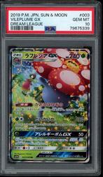 Vileplume GX PSA 10 - 3/49 Japanese Sun & Moon Dream League, Hobby en Vrije tijd, Verzamelkaartspellen | Pokémon, Ophalen of Verzenden