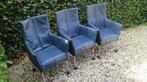 montis chaplin stoelen., Huis en Inrichting, Ophalen, Gebruikt, Blauw, Drie