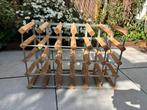Wijnrek hout met metaal 24 flessen, Huis en Inrichting, Ophalen, 50 tot 75 cm, 15 tot 25 flessen, Zo goed als nieuw