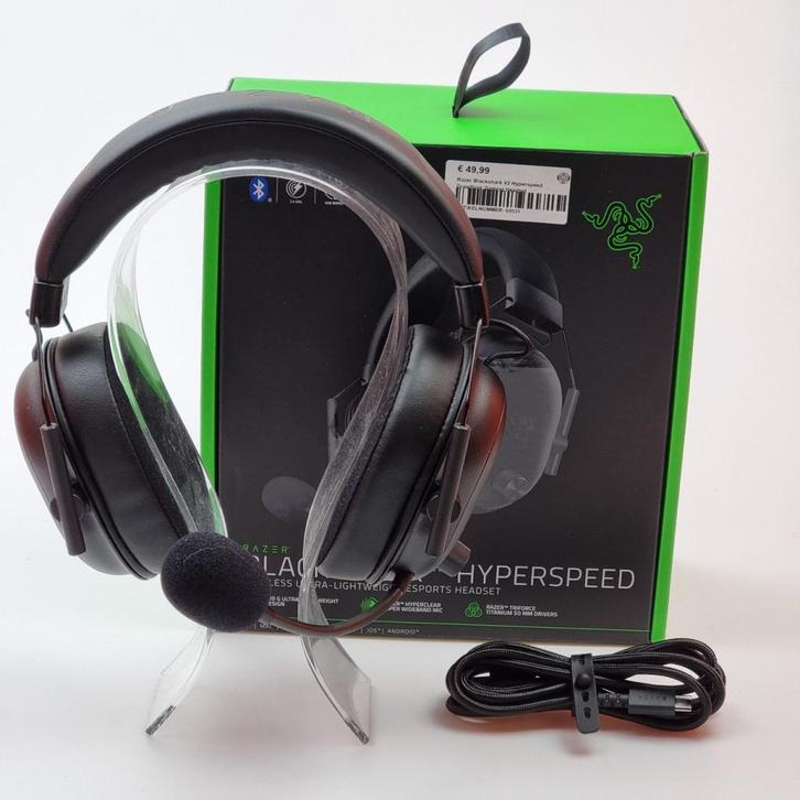 Razer Blackshark V2 Hyperspeed Draadloze Gaming Headset, Audio, Tv en Foto, Koptelefoons, Zo goed als nieuw