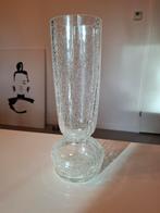 Glazen vaas met uniek design craquelé 29 cm, Huis en Inrichting, Woonaccessoires | Vazen, Wit, Ophalen of Verzenden, 75 cm of meer