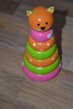 Babyspeelgoed houten puzzel toren poes ringen, Kinderen en Baby's, Speelgoed | Babyspeelgoed, Ophalen of Verzenden