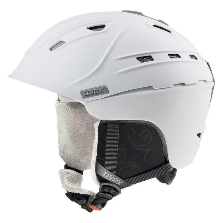 51-55 cm White Uvex p2us skihelm maat S-M, Sport en Fitness, Skiën en Langlaufen, Nieuw, Overige typen, Skiën, Overige merken