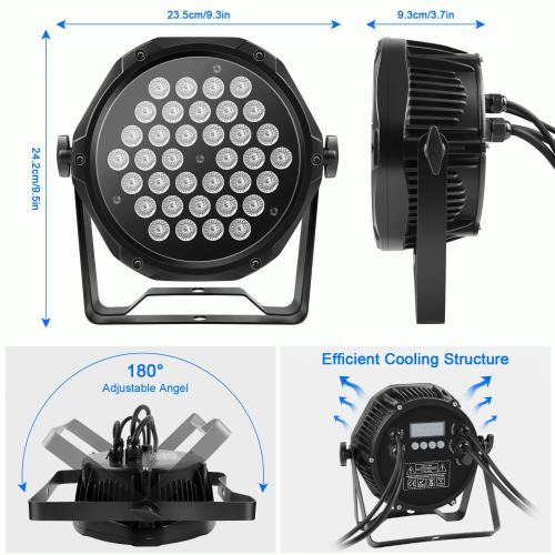 DJLicht 108W RGB 3 in 1 Led Par - Waterdicht IP65, Geluidgestuurd, ., Nieuw, Ophalen of Verzenden