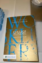 College bundel (wettenbundel) nieuw 2025/2026, Boeken, Verzenden, Nieuw, HBO, Wolters Kluwer