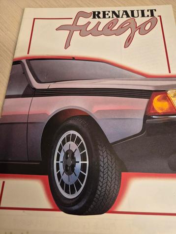 Jaren 80 Nederlands Renault Fuego coupés folder izgst  beschikbaar voor biedingen