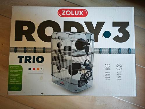 Kleine knaagdieren kooi Zolux Rody 3 (trio), Dieren en Toebehoren, Knaagdieren en Konijnen | Hokken en Kooien, Nieuw, Kooi, Minder dan 60 cm