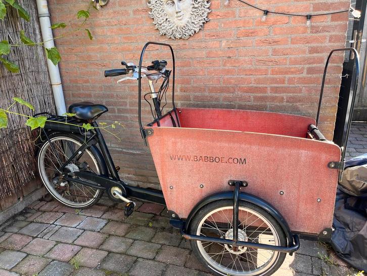 Babboe Big E Bakfiets, Fietsen en Brommers, Fietsen | Bakfietsen, Gebruikt, Overige merken, 4 kinderen of meer, Elektrisch, Ophalen