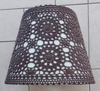 Gehaakte- lampenkap/ Bruin, Rond, Ophalen of Verzenden, Zo goed als nieuw, Bruin