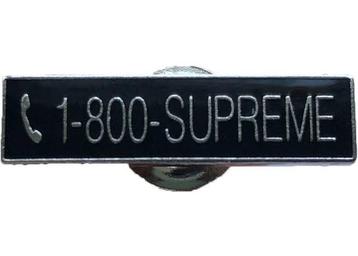 1-800-SUPREME pin FW19 deadstock beschikbaar voor biedingen