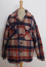 Stoer outdoor/country 100% wol blok blouse/vest! L, Verzenden, Zo goed als nieuw, Maat 42/44 (L), Bruin