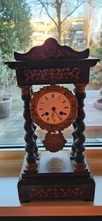 Antieke klok kolompendule porticoklok, Antiek en Kunst, Antiek | Klokken, Ophalen