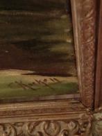 Kleurijk antiek schilderij, Antiek en Kunst, Ophalen of Verzenden