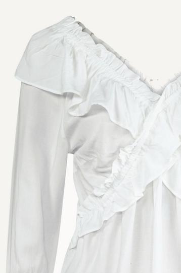 Witte blouse van Femme 9 1 keer gedragen maat 38/40 mt L