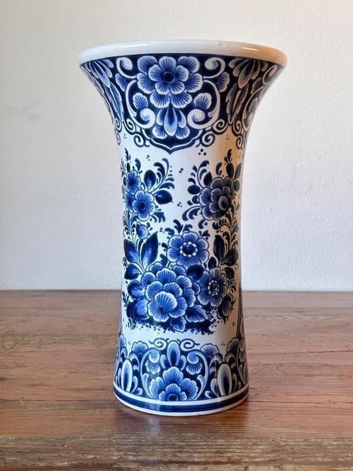 Vaas / bloemenvaas - Delfts Blauw Aardewerk - Oud Delft, Antiek en Kunst, Antiek | Keramiek en Aardewerk, Ophalen of Verzenden