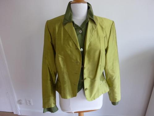 Checkpoint Tilly-Yvon: Zuiver zijden jasje. Maat XL, Kleding | Dames, Jasjes, Kostuums en Pakken, Nieuw, Jasje, Maat 46/48 (XL) of groter