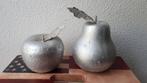Woondeco appel en peer zilver kleur., Huis en Inrichting, Ophalen of Verzenden, Zo goed als nieuw, N.v.t, N.v.t