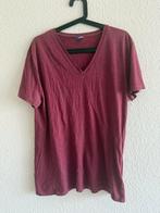 Bordeau rood T-shirt met V-hals van H&M Divided, maat M, Kleding | Heren, Maat 48/50 (M), Ophalen of Verzenden, Zo goed als nieuw