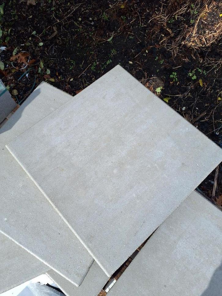 Mege partij terrastegels! 60x60x4cm Beton look -spotgoedkoop, Tuin en Terras, Tegels en Klinkers, Zo goed als nieuw, Klinkers