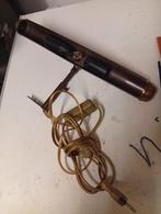 Vintage schilderij lamp van messing afstelbaar, Gebruikt, Vintage, Ophalen of Verzenden, Minder dan 100 cm